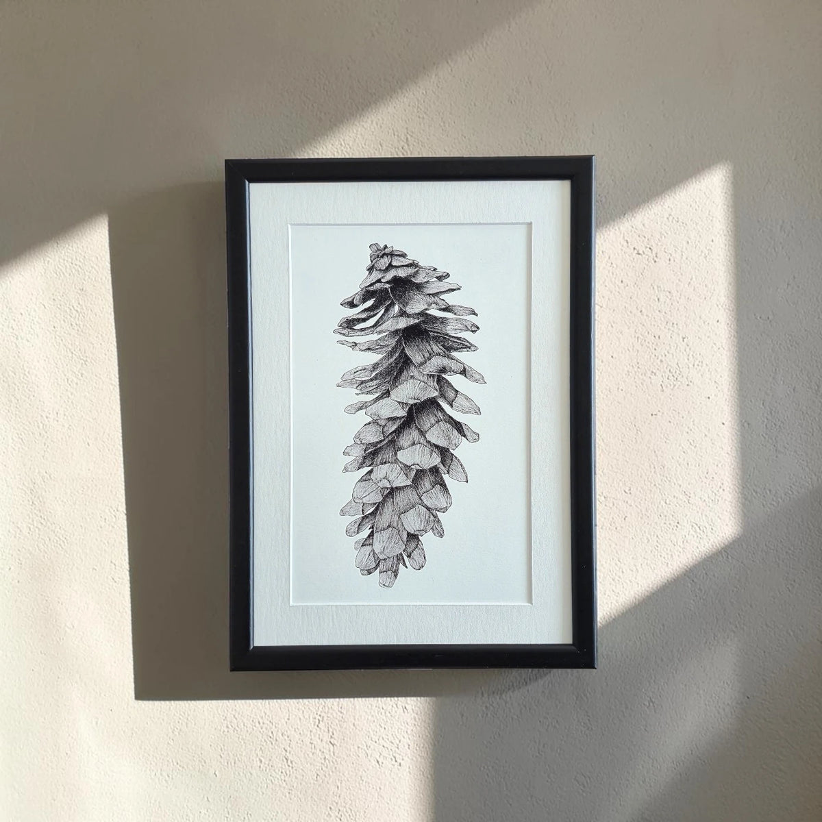 Kozalak Teknik Kalem Fine Art Baskı