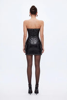 Kuş Gözü Detayli KrokodiL MiNi Bodycon ElbiSe