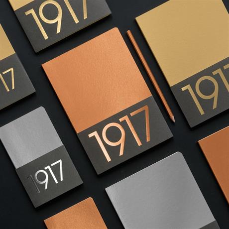 Leuchtturm 1917 Jottbook Metallic Edition Çizgisiz 2'Li Defter Seti A5 Gold 355351