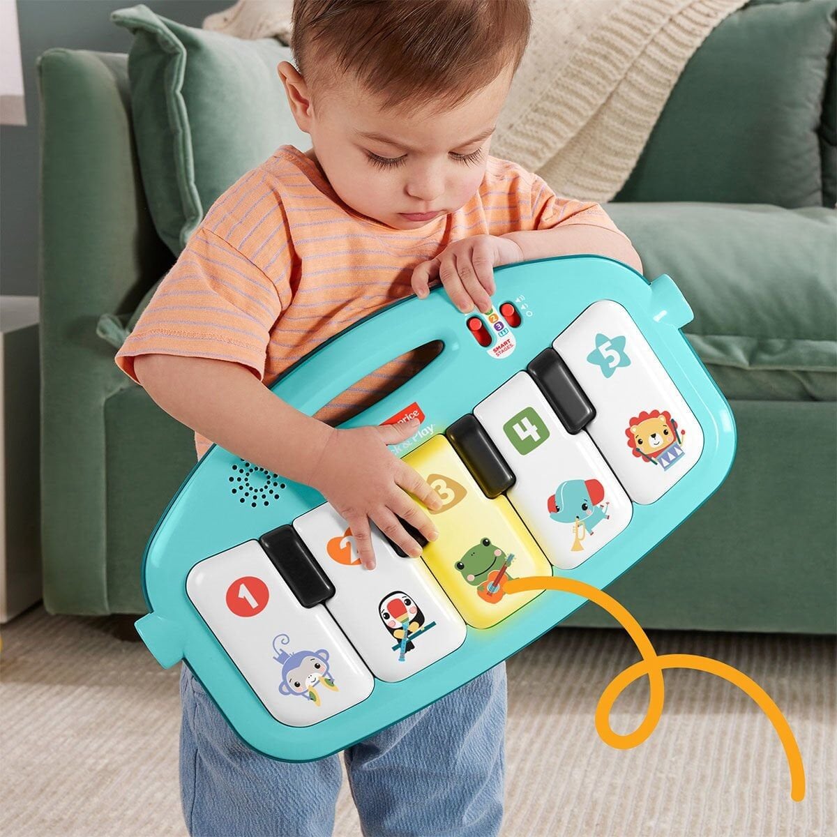 Hwy49 Fisher-Price Neşeli Hayvanlar Piyanolu Jimnastik Merkezi