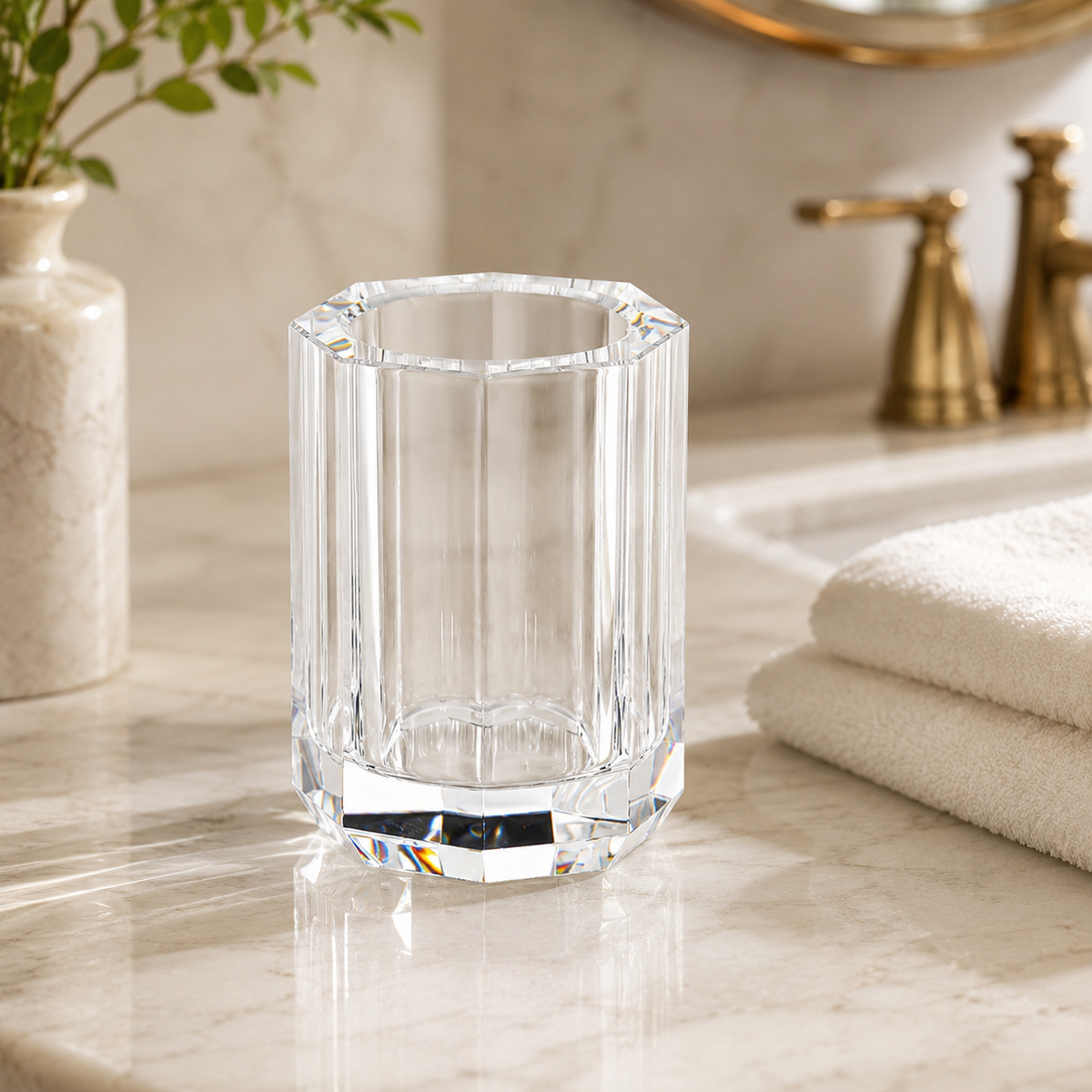 Memonza-Myra Kristal Şeffaf Cam Diş Fırçalık, Şeffaf-Diş Fırçalık-3-roqelvaxirum.shop