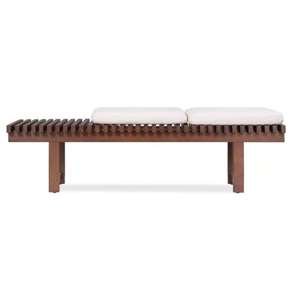 Napolyon Doğal Ahşap Izgaralı Bench