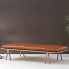 Napolyon Kahve Gerçek Deri Level Daybed