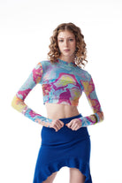no'design-Balıkçı Yaka Baskılı Transparan Crop Top-Top-1-roqelvaxirum.shop