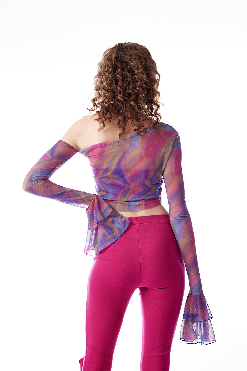 no'design-Baskılı Kolları Fırfırlı Transparan Crop Top-Top-4-roqelvaxirum.shop