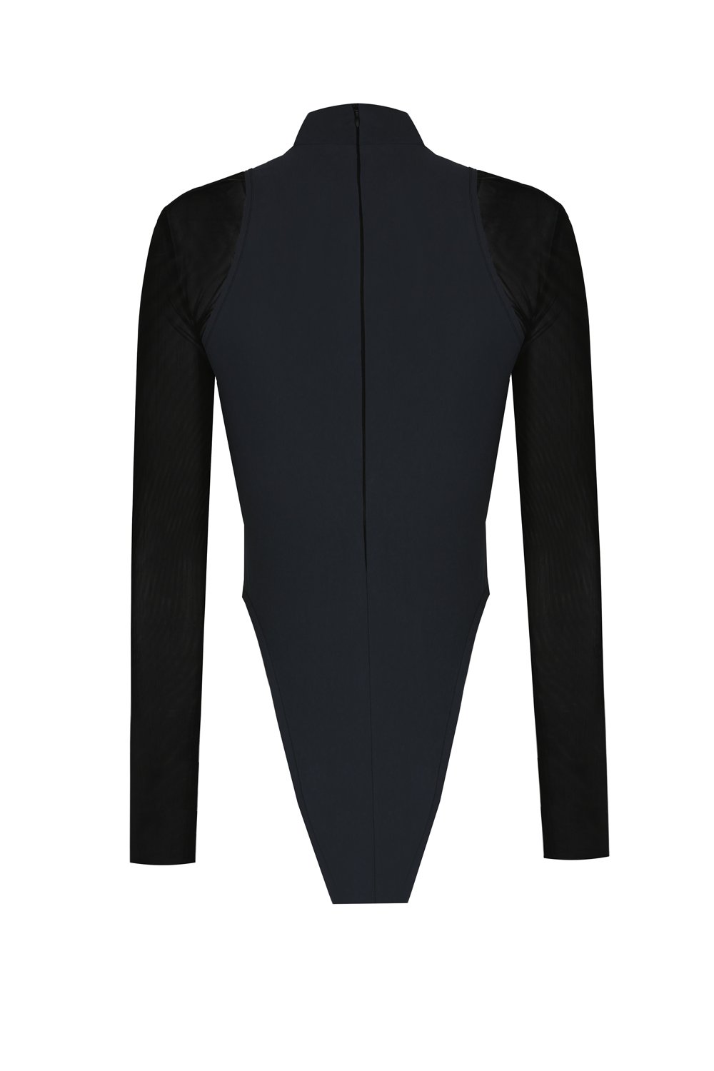 no'design-Göbek Dekolteli Kontrast Kumaş Detaylı Bodysuit-Bodysuit-2-roqelvaxirum.shop