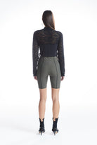 no'design-Karyoka Detaylı Bicker Şort-Şort-6-roqelvaxirum.shop