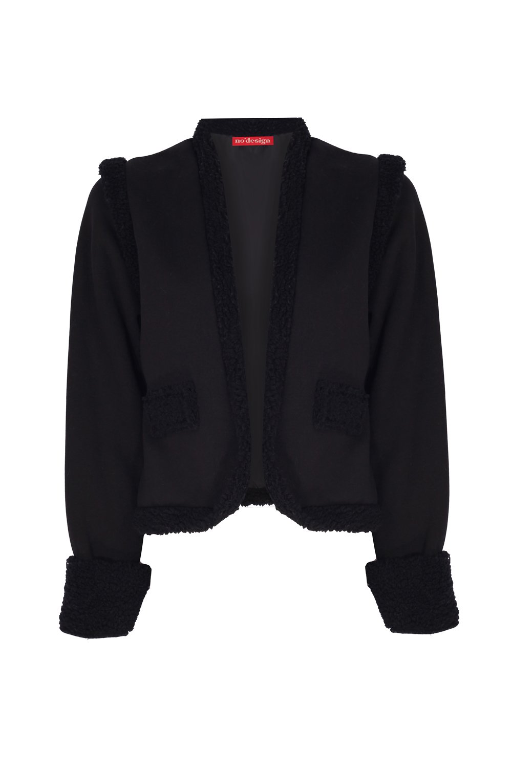 no'design-Teddy Detaylı Ceket-Ceket-2-roqelvaxirum.shop