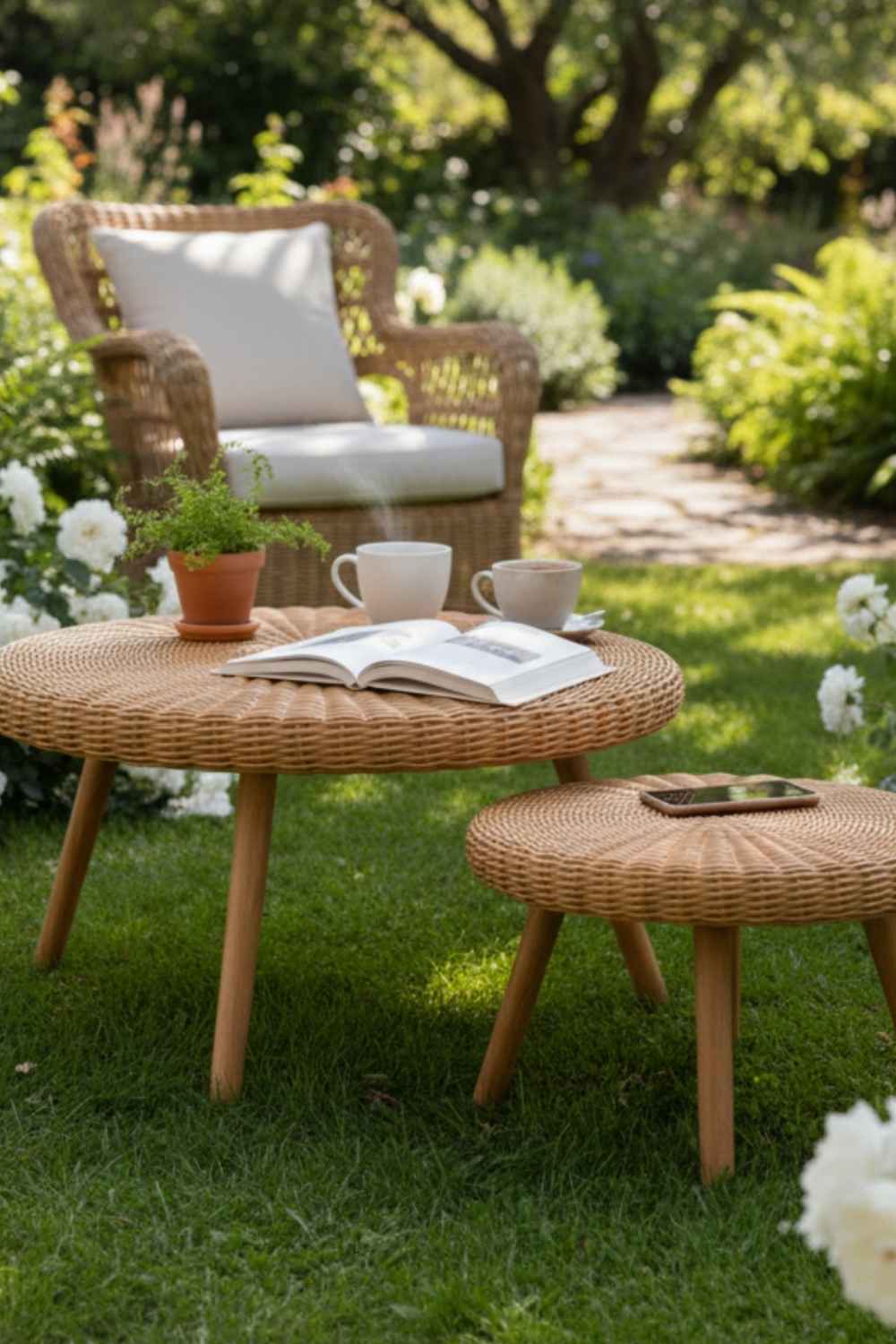 Premium Rattan Orta Sehpa - 2