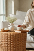 Premium Rattan Sehpa & Puff - 11