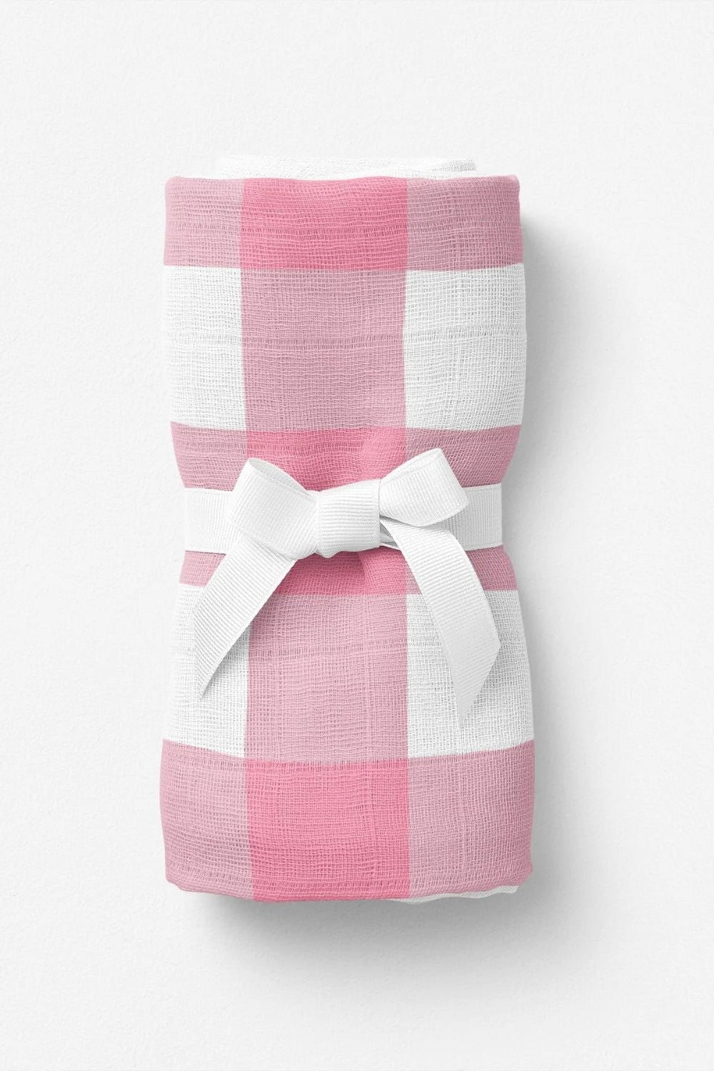 Bird Of Life Pink Check Müslin Bebek Örtüsü – 70x70 Cm - 1