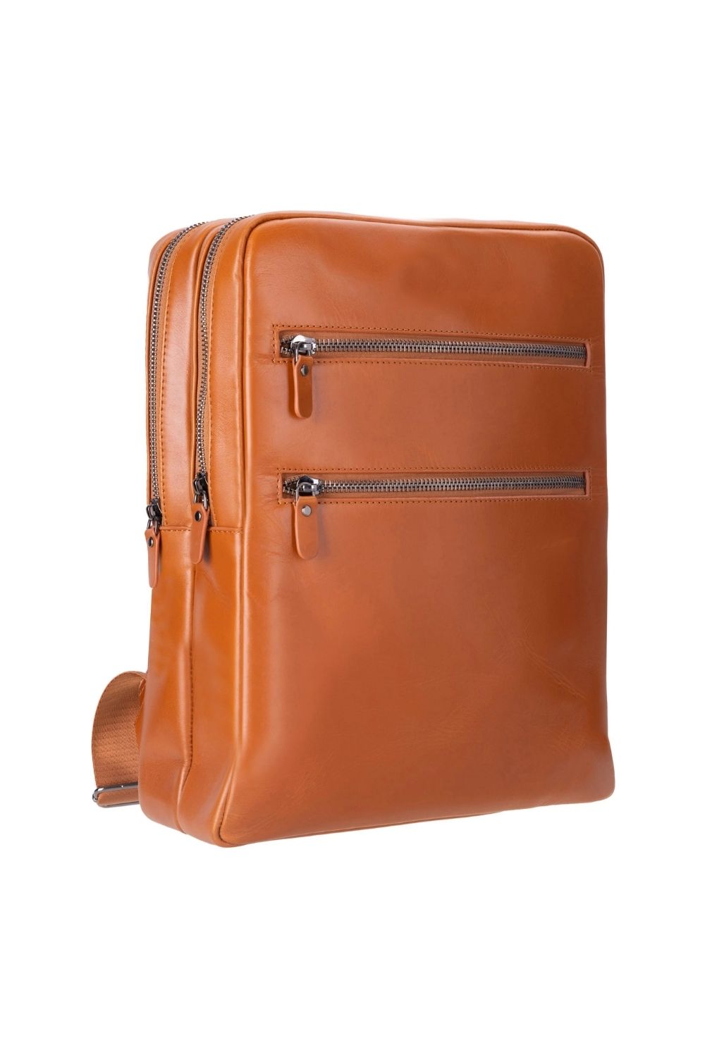 Atelier Classic Tan Hakiki Deri Laptop Sırt Çantası – 16” Uyumlu - 1