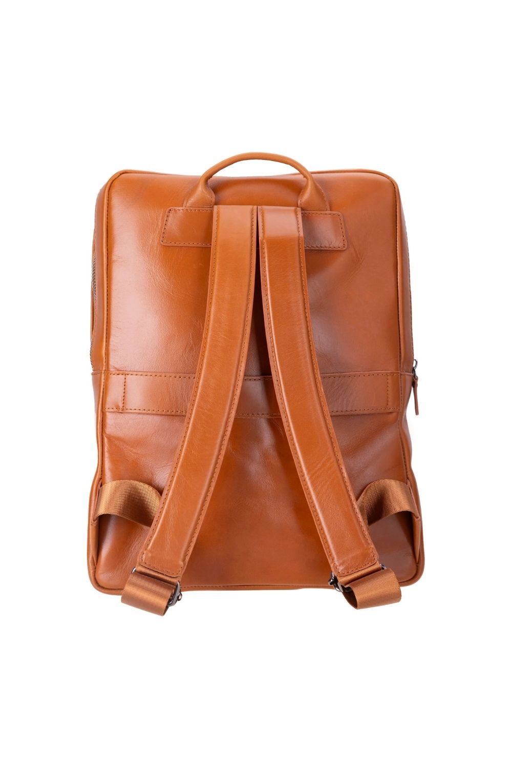 Atelier Classic Tan Hakiki Deri Laptop Sırt Çantası – 16” Uyumlu - 3