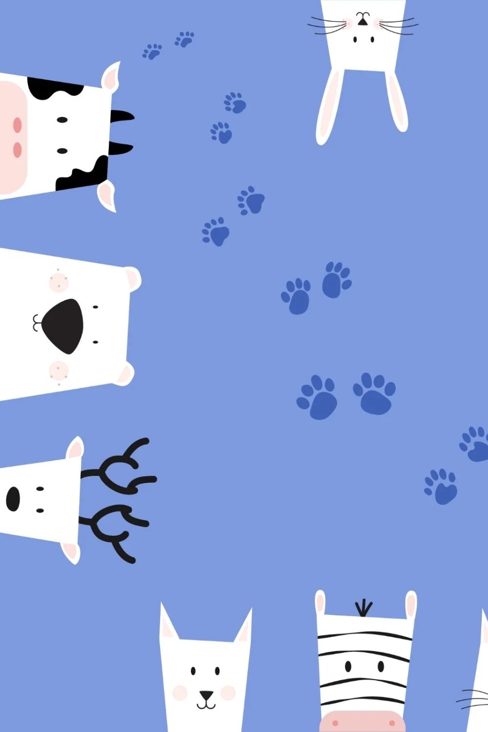 Paws And Claws Çift Taraflı Pamuk Saten Çok Renkli Bebek Nevresim Seti 100x150 Cm - 2