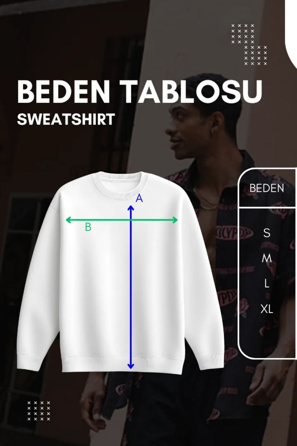 Fire Siyah Unisex Sweatshirt - 5
