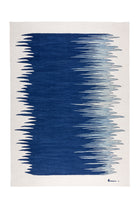 Yakamoz No 4 El Dokuması Yün Kilim - Mavi & Ekru - 120 X 180 Cm - 0