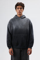Oversize Nakış Detaylı Hoodie - 0