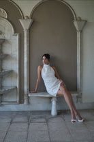 Waltz Payetli Elbise - Beyaz - 1