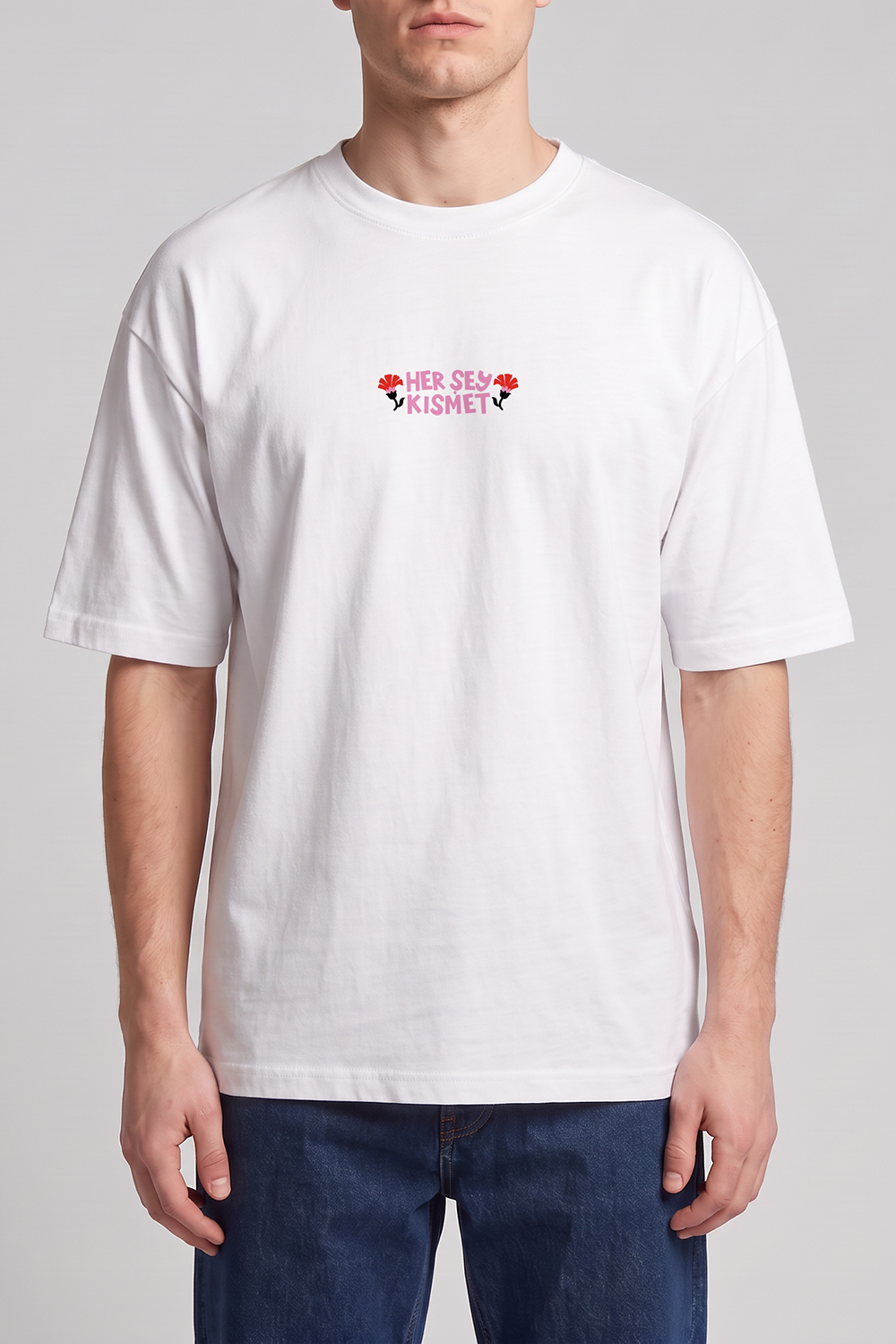 Her Şey Kısmet Unisex Oversize Tshirt - 6