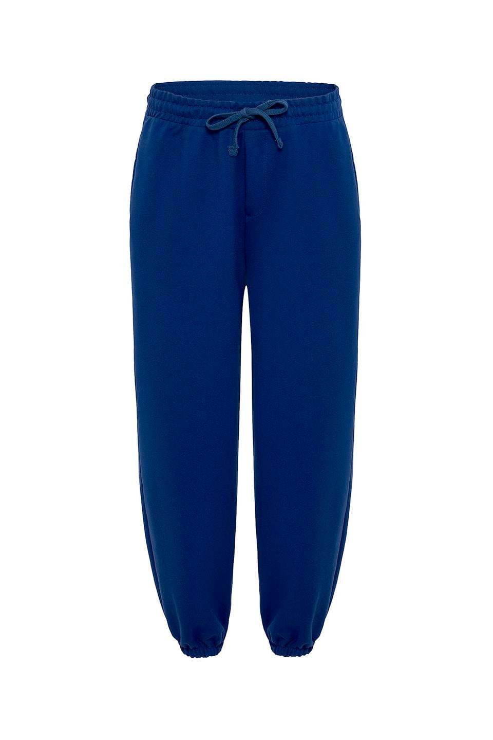 Basic Paça Lastikli Eşofman Altı, MAVİ - 1