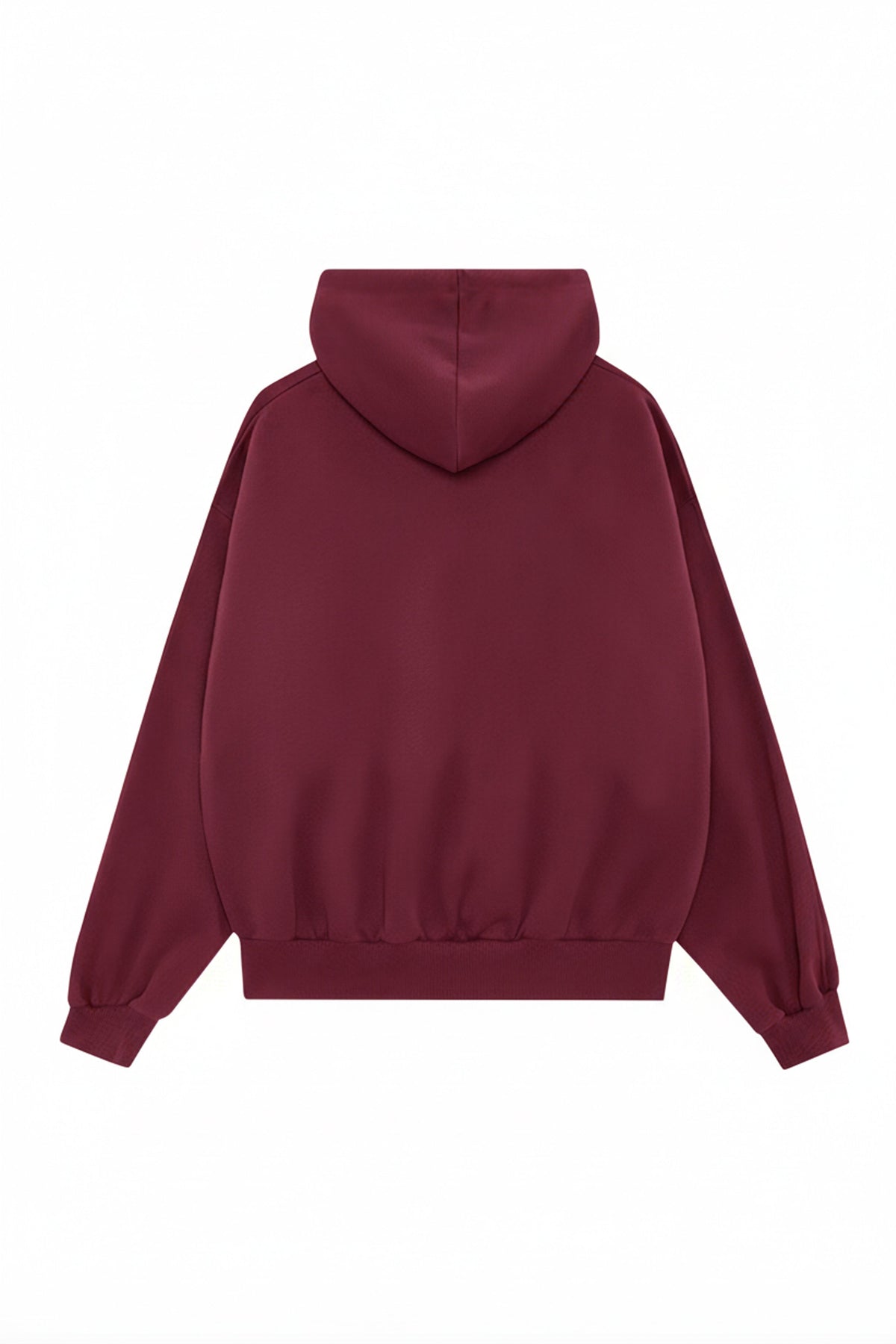 Kapüşonlu Logo Nakışlı Sweatshirt, Bordo - 1
