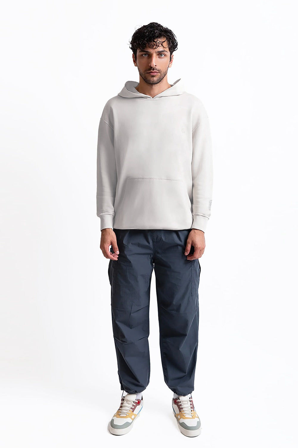 Kapüşonlu Logo Nakışlı Sweatshirt - 2