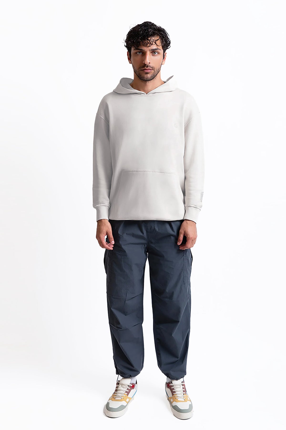 Kapüşonlu Logo Nakışlı Sweatshirt - 2