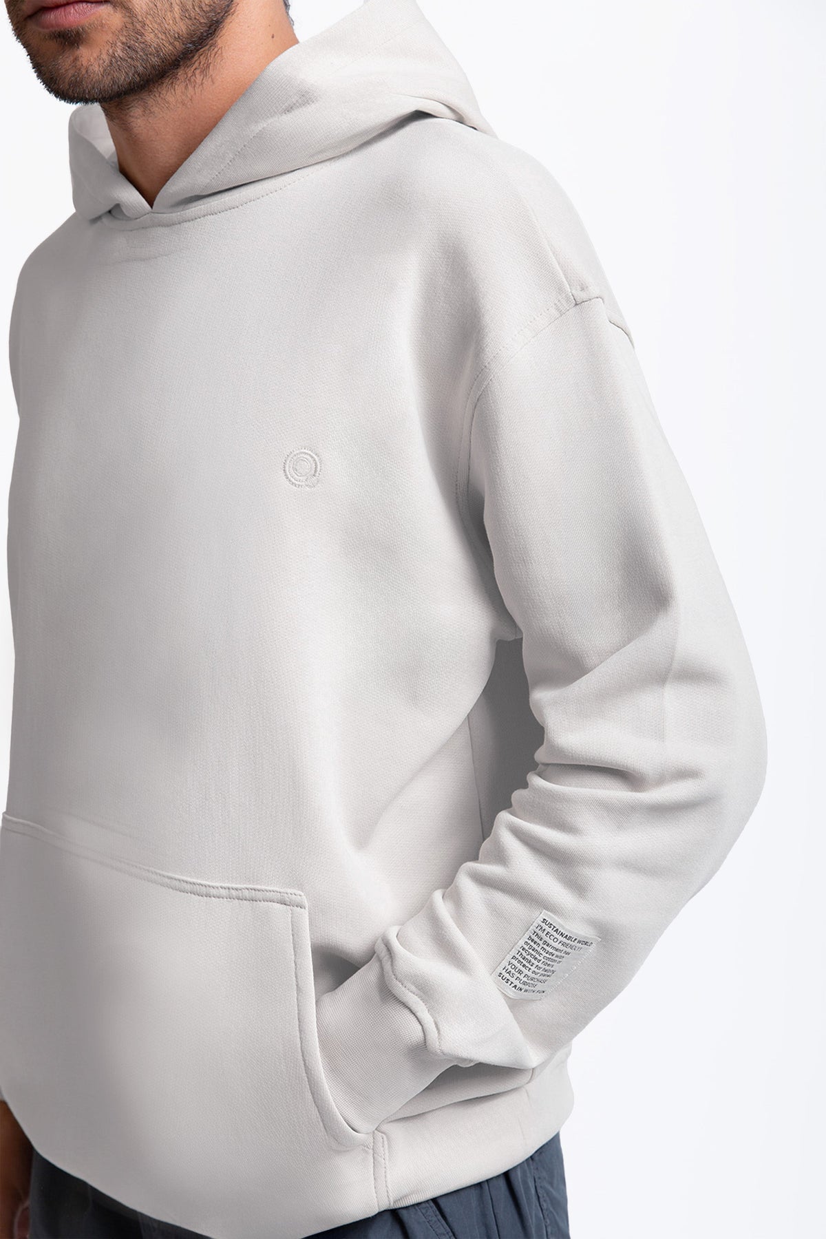 Kapüşonlu Logo Nakışlı Sweatshirt - 3