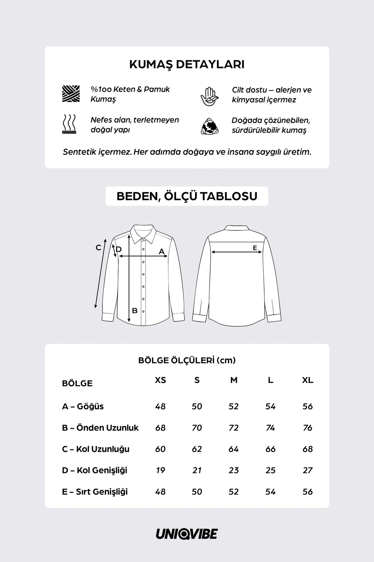 Keten Uzun Kollu Gömlek, Mavi - 7
