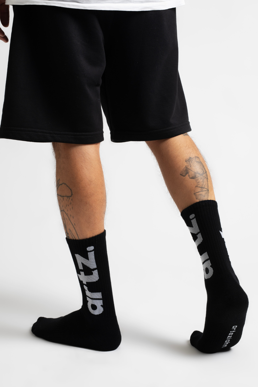 Essentials Black & White Lifestyle & Spor Havlu Taban Organik Pamuklu 2'li Çorap Seti - 2