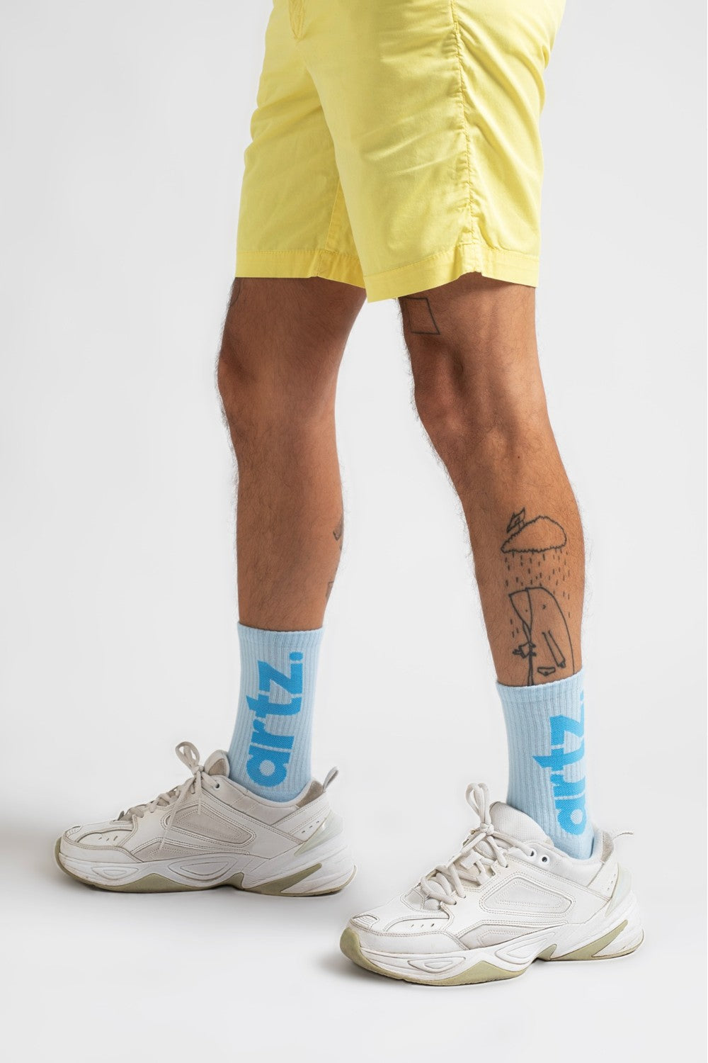 Essentials Blue & Black Lifestyle & Spor Havlu Taban Organik Pamuklu 2'li Çorap Seti - 1