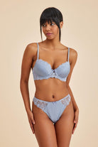 Amarelle-Paris Gri Mavi Balenli Dantelli Dolgulu Push-up Sütyen-Sütyen-1-roqelvaxirum.shop