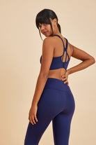 Amarelle-Sportive Lacivert Light Touch Uzun Toparlayıcı Spor Taytı-Activewear-1-roqelvaxirum.shop