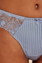 Amarelle-Paris Gri Mavi Dantelli String Külot-Tanga-9-roqelvaxirum.shop