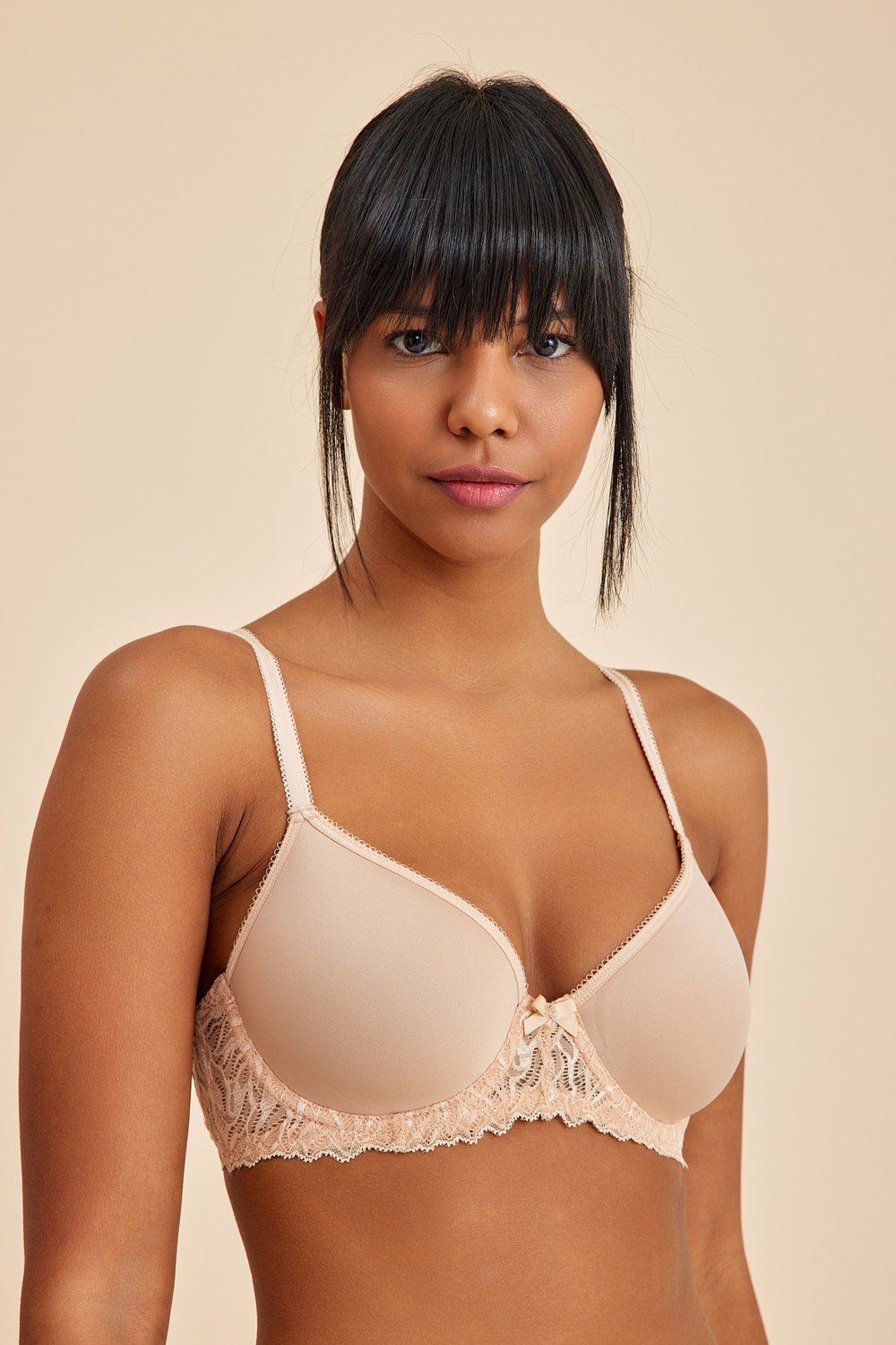 Amarelle-Victoria Ten Balenli Dantelli Dolgusuz Toparlayıcı Balkonet Sütyen-Top-1-roqelvaxirum.shop