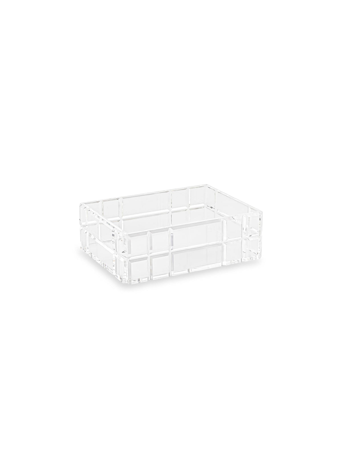 Memonza-Qbella Kristal Kesim Organizer, Small, Şeffaf-Dekoratif Kutu-1-roqelvaxirum.shop