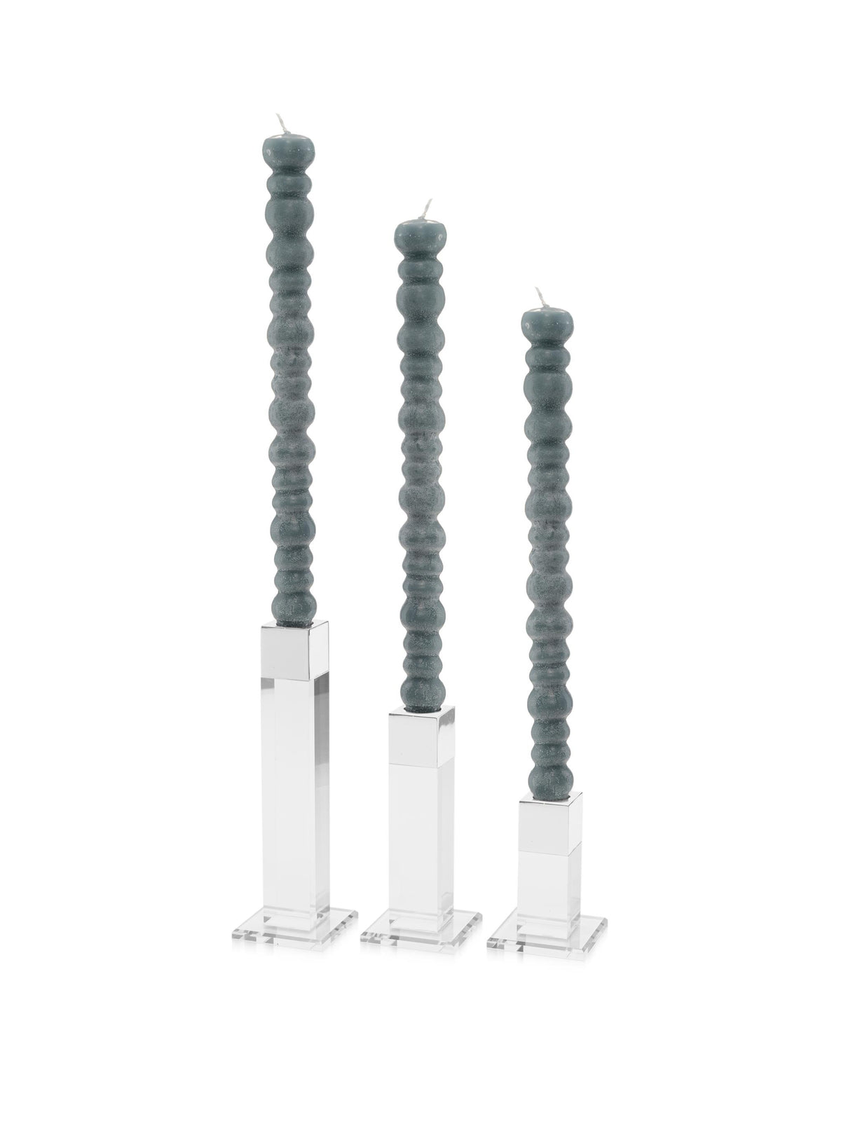Memonza-Quadra Gümüş Şamdan Takımı, 3'lü-Mumluk & Şamdan-1-roqelvaxirum.shop
