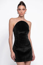 SiYah KadiFe MiNi Bodycon ElbiSe