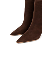 Velmora Süet 8 Cm Topuklu Çizme