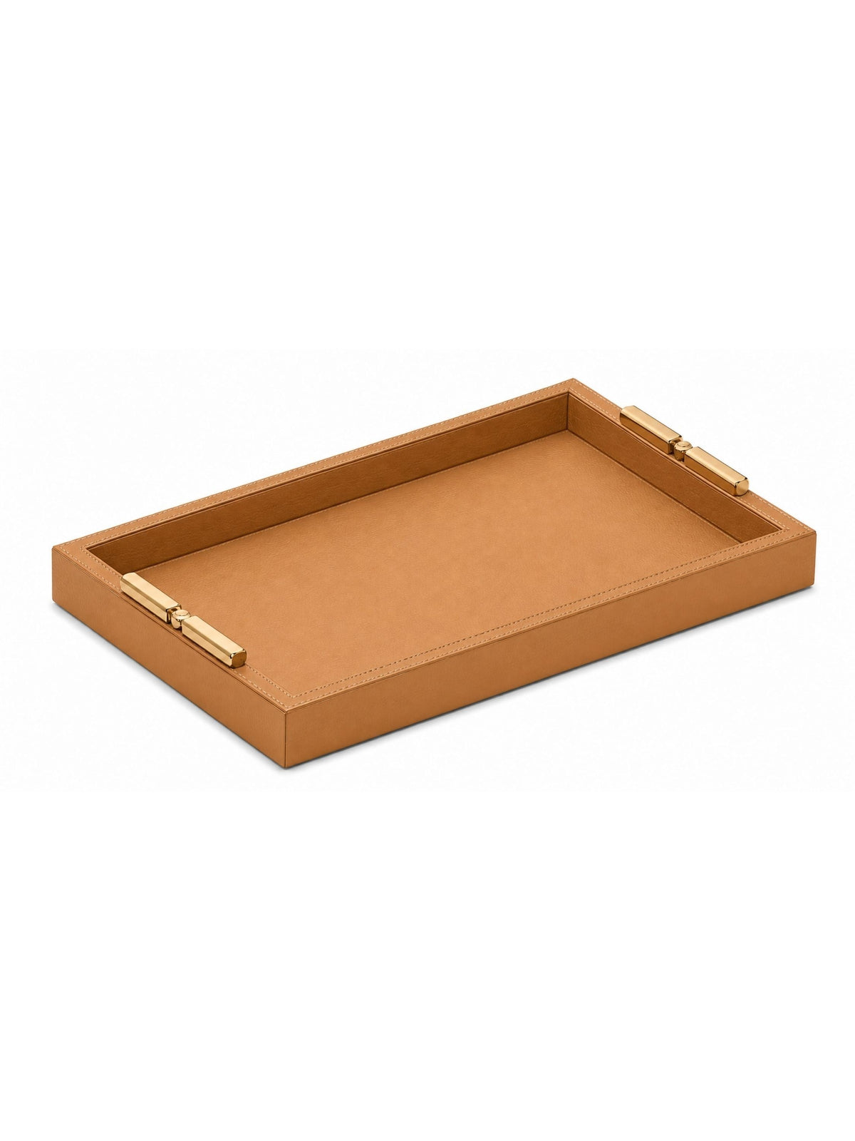 Memonza-Viéns Pirinç Detaylı Taba Deri Tepsi Medium-Tepsi-1-roqelvaxirum.shop