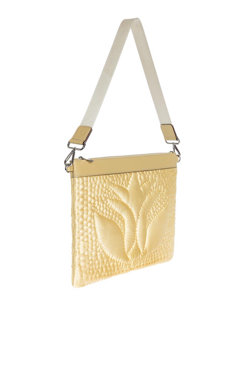 Atelier Melange-Şükran İpek Saten Büyük Omuz Çantası Sarı-Omuz Çantası-3-roqelvaxirum.shop