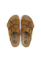 Birkenstock-Arizona Süet Deri Vizon Sandalet-Sandalet & Terlik-2-roqelvaxirum.shop