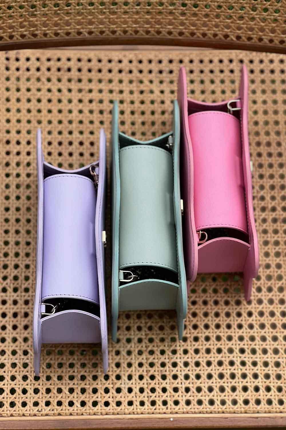 Bloomsbury-Leo Baguette Bag - Pembe-Omuz Çantası-4-roqelvaxirum.shop