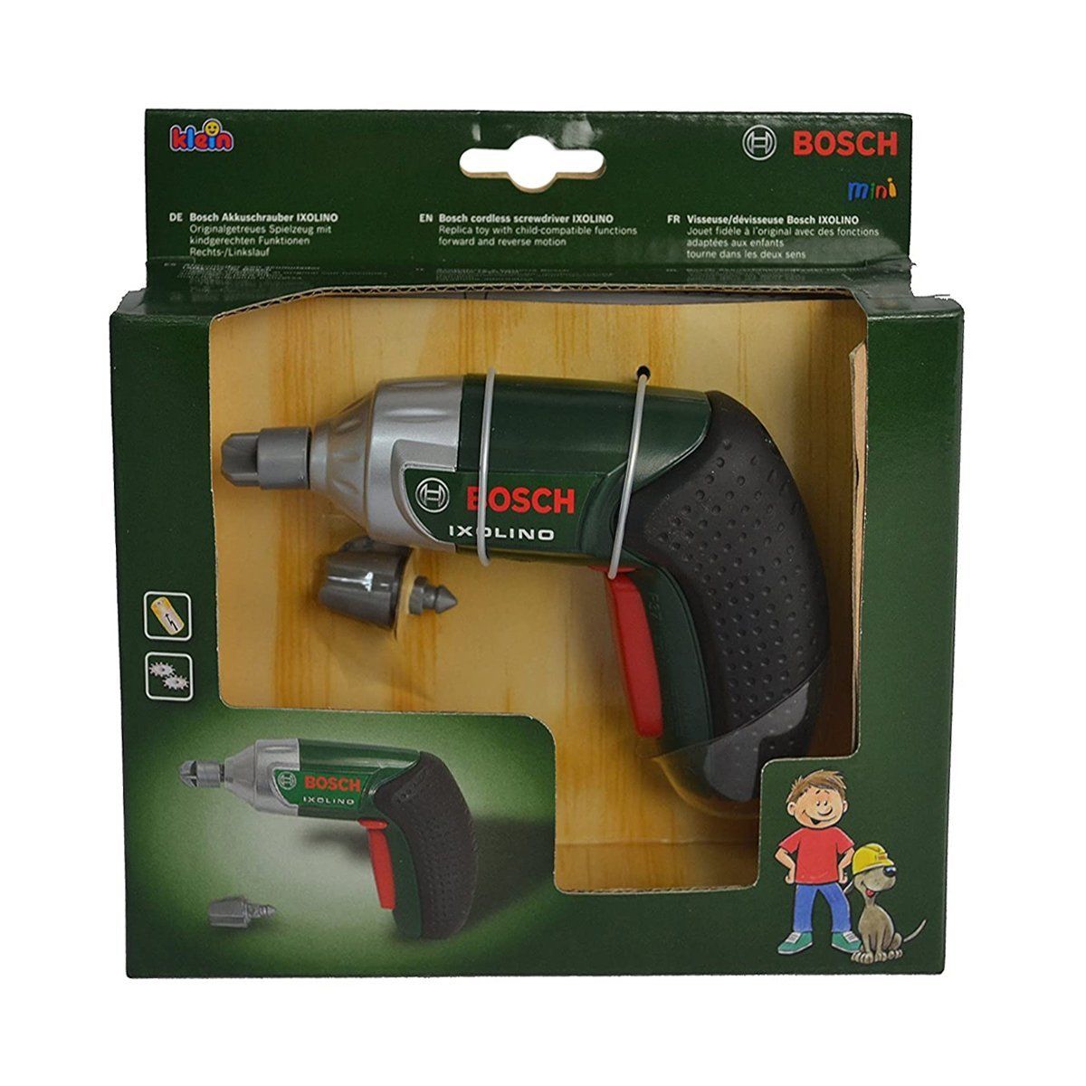 Bosch-Bosch Ixolino Sesli Ve Işıklı Oyuncak Matkap Tamir Seti-Meslek Setleri-1-roqelvaxirum.shop