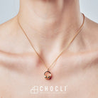 Chocli-18 Ayar Altın Kaplama Kulaklık Kolye-Kolye-8-roqelvaxirum.shop