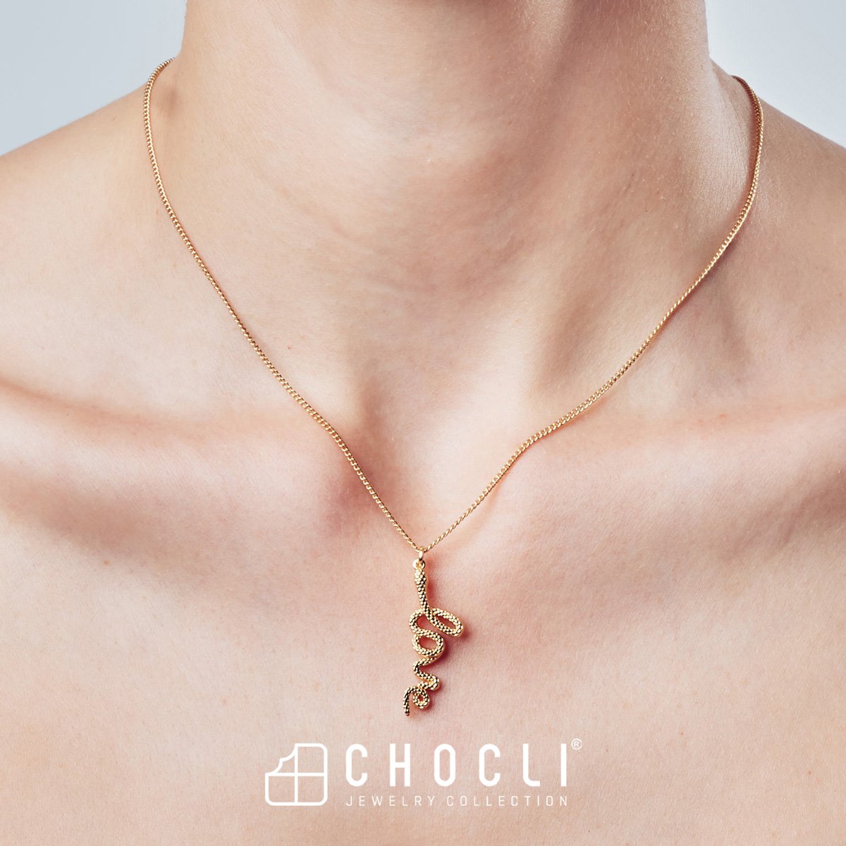Chocli-18 Ayar Altın Kaplama Love Snake Kolye-Kolye-7-roqelvaxirum.shop