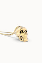Chocli-18 Ayar Altın Kaplama Skull Kolye-Kolye-4-roqelvaxirum.shop
