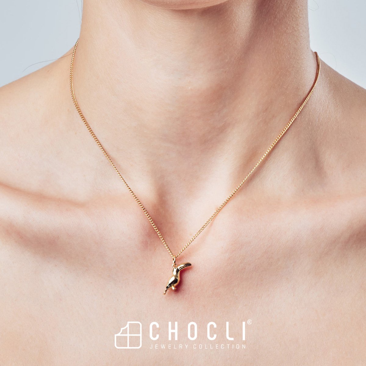 Chocli-18 Ayar Altın Kaplama Tukan Kolye-Kolye-8-roqelvaxirum.shop