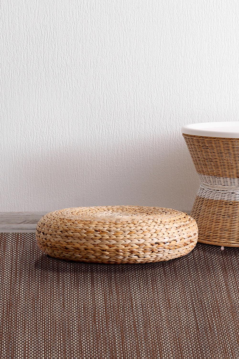 Dinnerdesign-Horizon Taupe Vinil Dokuma Halı 90x150 cm-Halı-3-roqelvaxirum.shop