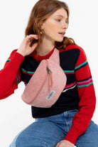 Eastpak-Springer Large Softrib Old Rose-Bel Çantası-2-roqelvaxirum.shop